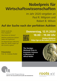Nobel Lecture Plakat 2020