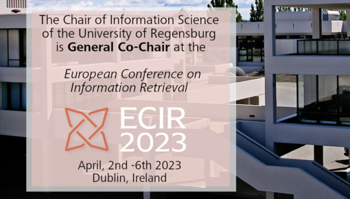 The chair of information science is organizer (general co chair) at ECIR 2023