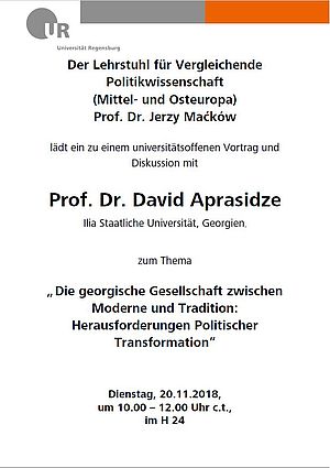 Plakat Vortrag Aprasidze 181120