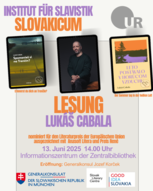 Lesung mit Lukáš Cabala