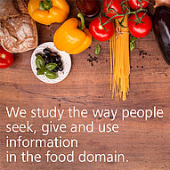 We study the way people seek, give and use information in the food domain