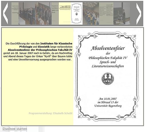 Diashow Absolventenfeier