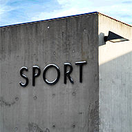 Detailaufnahme des Sportzentrums