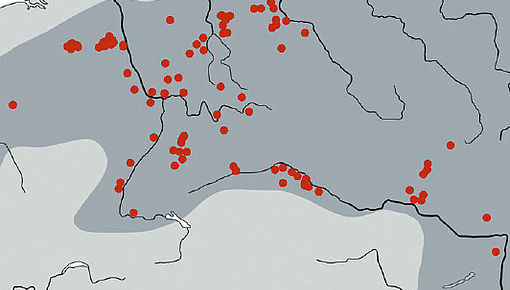 Kartierung Verteilung LBK-Erdwerke