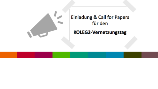 Lautsprecher. Einladung & Call for Papers für den KOLEG2-Vernetzungstag