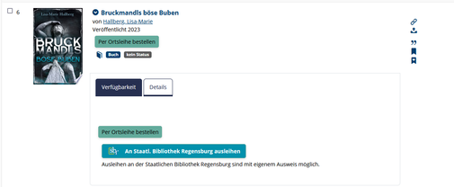 Bildschrimfoto Buch der Staatlichen Bibliothek