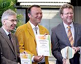 Präsident Udo Hebel beim Festakt zur Auszeichnung als Projekt der UN-Dekade Biologische Vielfalt