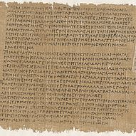 Ausschnit aus Papyrus "Die Perser" von Timotheos von Milet; © Staatliche Museen zu Berlin - Ägyptisches Museum und Papyrussammlung, Berliner Papyrusdatenbank, P 9875.