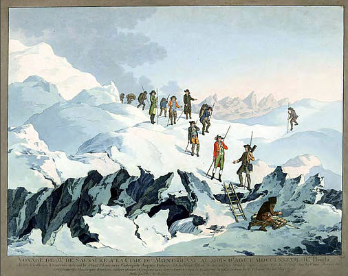 Saussures Besteigung des Mont Blanc