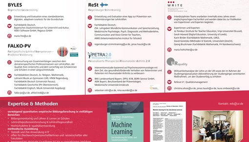 Poster des Lehrstuhls Prof. Hilbert