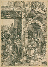 Weihnachtskarte 2012 Anbetung der Könige aus Albrecht Dürers Marienleben