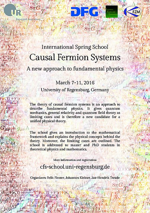 Spring School Causal Fermion Systems Poster Medium