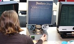 Lesegerät für Mikrofilm