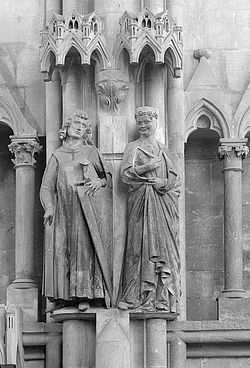 Naumburger Meister, Hermann und Reglindis (Mitte des 13. Jahrhunderts) © Vereinigte Domstifter, Bildarchiv Naumburg | Foto: Matthias Rutkowski