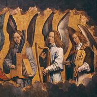 Hans Memling, Engelkonzert (Detail)