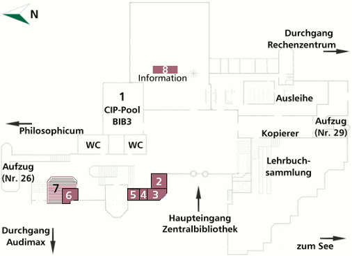 Karte Multimediazentrum