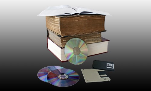 Collage Bücher mit CD