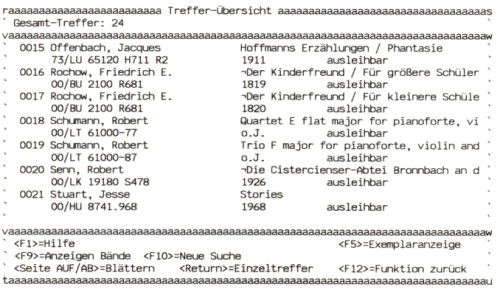 Regensburger Katalog/OPAC 1994