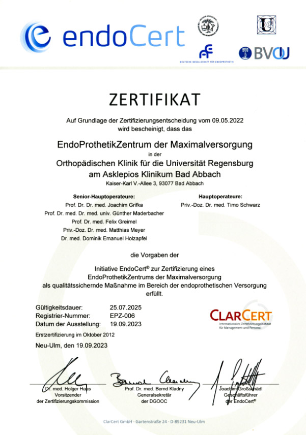 Das Ärzteteam Universität Regensburg