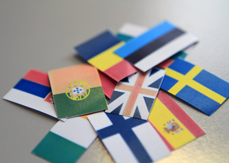 Flaggen von verschiedenen Ländern