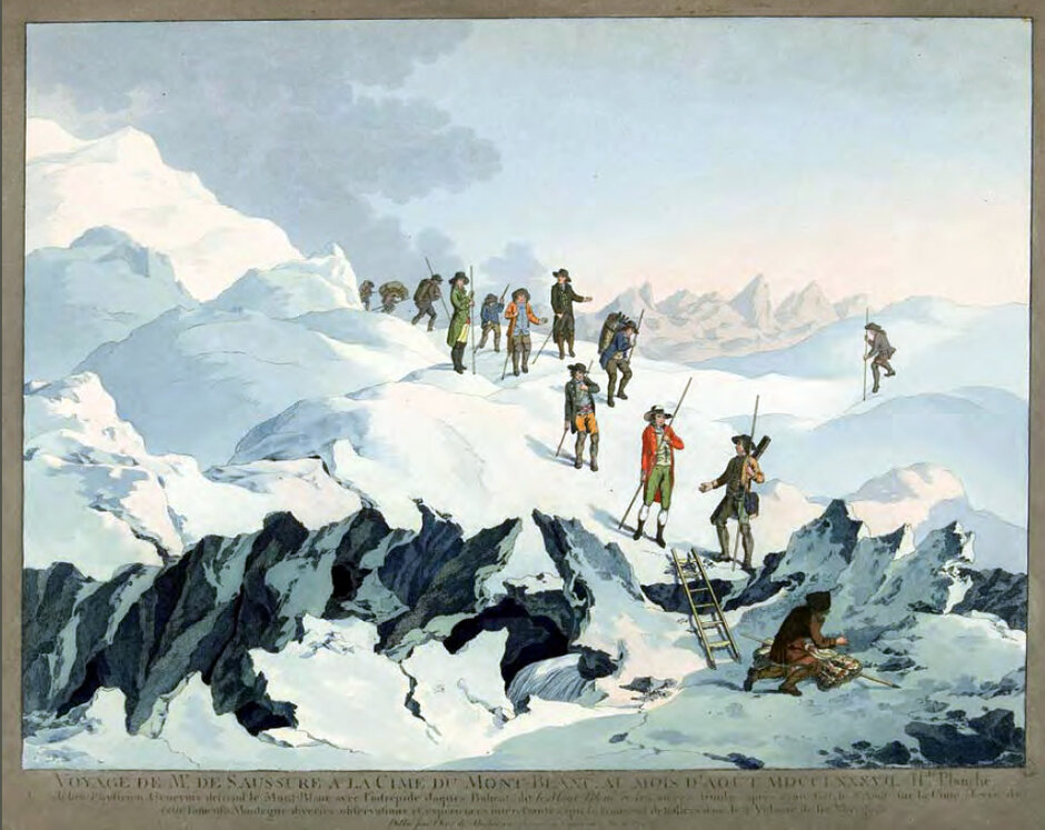 Marquard Wocher: Saussures Besteigung des Mont Blanc (externer Link, öffnet neues Fenster)