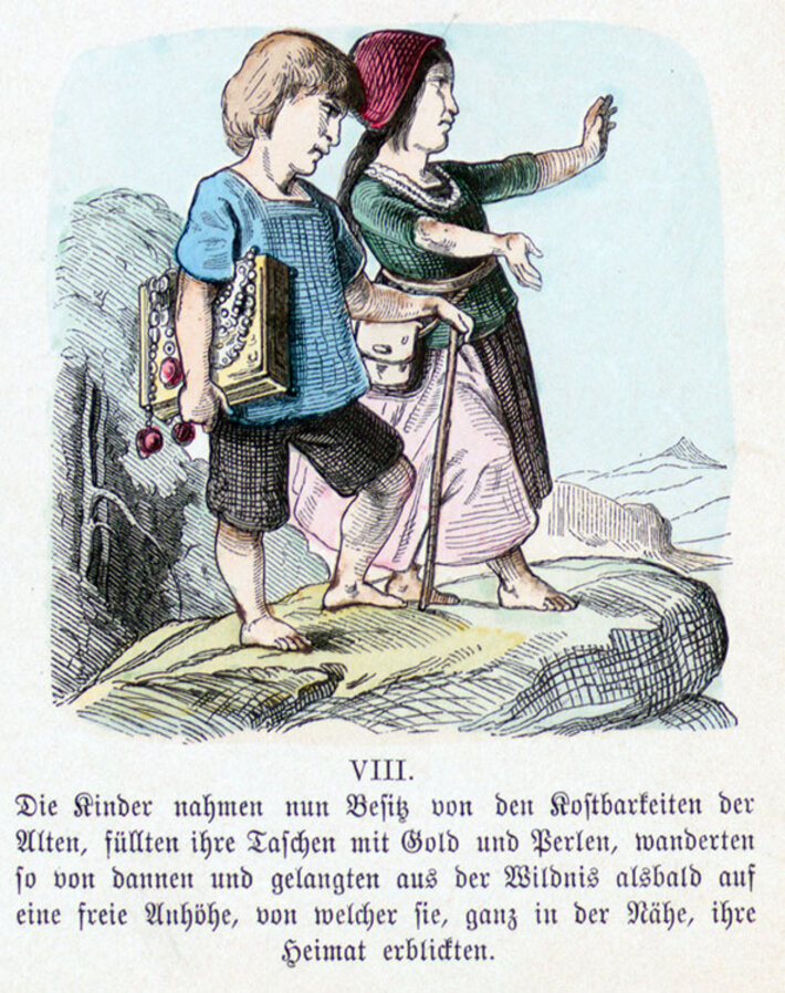 Ignaz Stölzle: Hänsel und Gretel (öffnet Vergrößerung des Bildes)