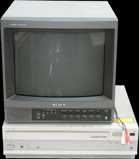Bildplattenspieler und Monitor (öffnet Vergrößerung des Bildes)