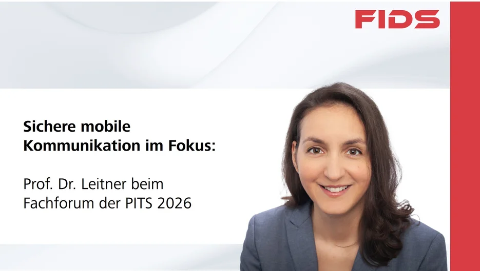Foto von Prof Dr. Maria Leitner mit Titel der Veranstaltung (öffnet Vergrößerung des Bildes)
