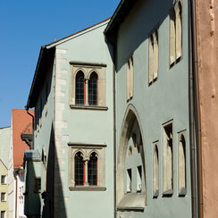 Das Haus der Begegnung, das internationale Gästehäus der Universität, in der Regensburger Altstadt.