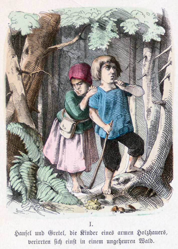 Ignaz Stölzle: Hänsel und Gretel (öffnet Vergrößerung des Bildes)
