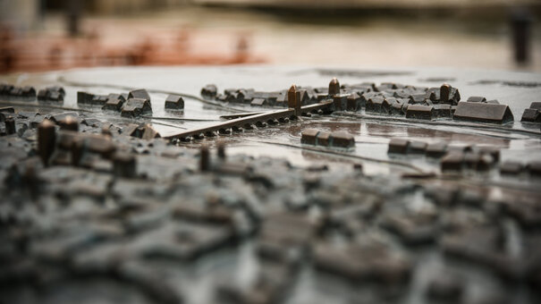 Modell der Regensburger Altstadt um 1700