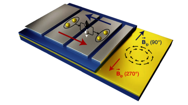 3D illustration of a Josephson-junction array leading to the supercurrent diode effect.