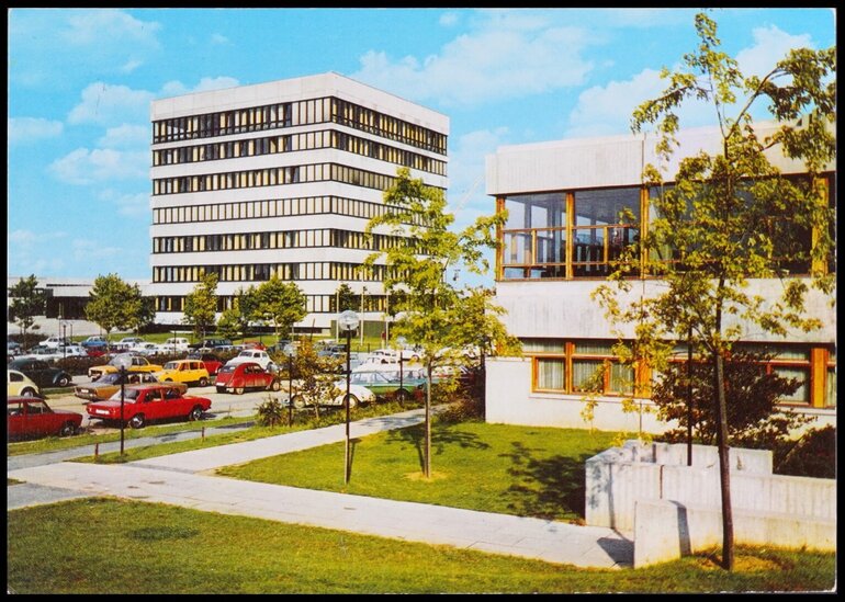Postkarte, Abb.: Sammelgebäude und Mensa - Rep. 119 (Fotodokumentation), 2-00001