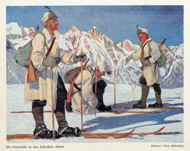 Ski-Patrouille in den Julischen Alpen (öffnet Vergrößerung des Bildes)