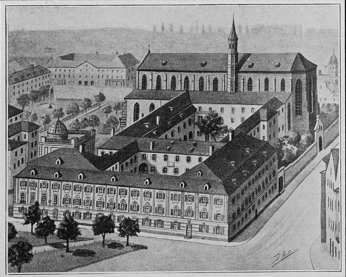 Zeichnung des Lyzeum Albertinum (1910) (öffnet Vergrößerung des Bildes)