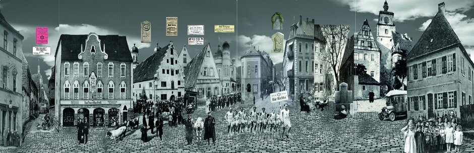 Collage Straße in Bayern