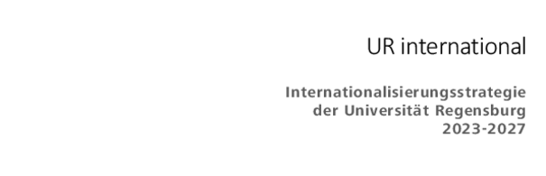 Deckblatt der Internationalisierungsstrategie der UR