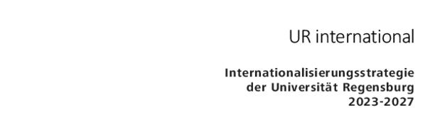 Deckblatt der Internationalisierungsstrategie der UR