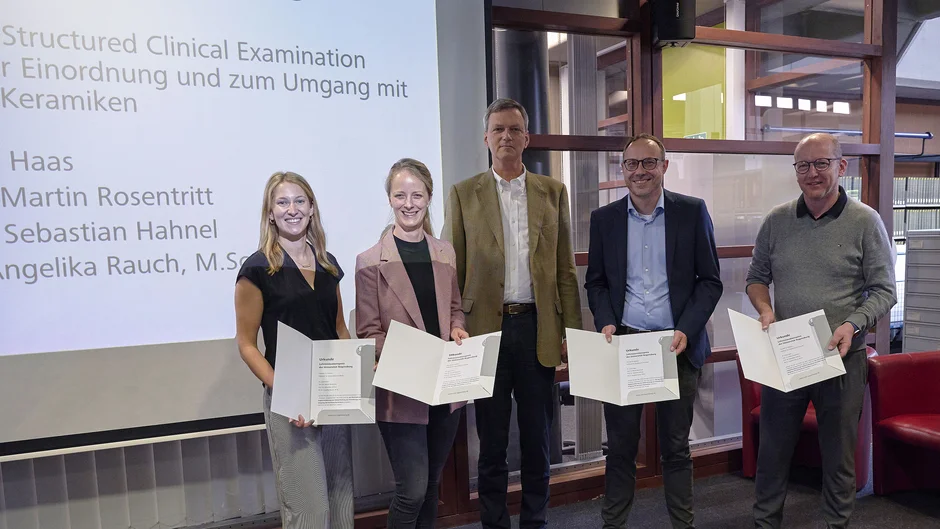 Dr. Laura Haas, Prof. Dr. Martin Rosentritt, Prof. Dr. Sebastian Hahnel & PD Dr. Angelika Rauch (assessment category)