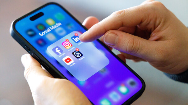 Social Media Apps auf dem Smartphone