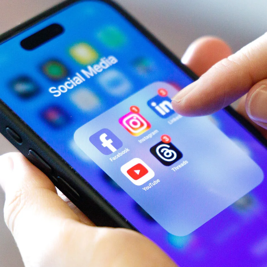 Social Media Apps auf dem Smartphone (externer Link, öffnet neues Fenster)