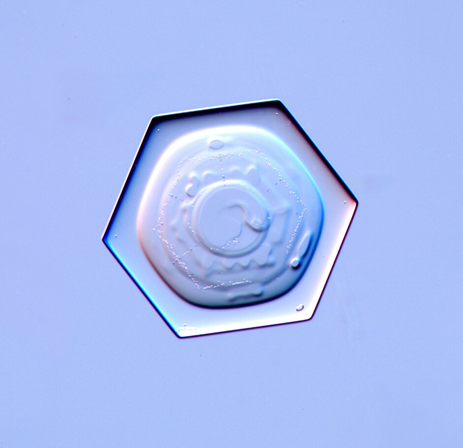 Hexagonales Eisplättchen (öffnet Vergrößerung des Bildes)