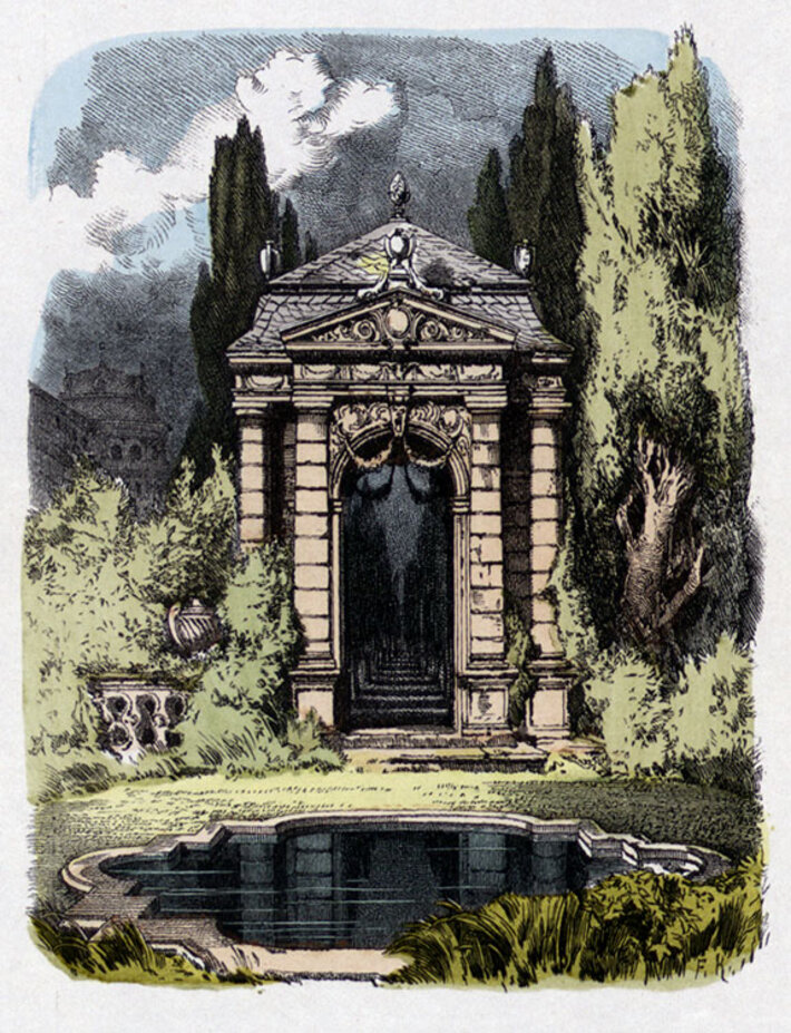 Ferdinand Knab: Ein verödeter Park (öffnet Vergrößerung des Bildes)