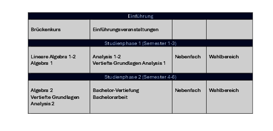 Struktur B.Sc. Mathematik