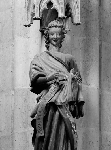 Erminoldmeister, Mary and the Angel Gabriel, Verkündigungsgruppe (öffnet Vergrößerung des Bildes)