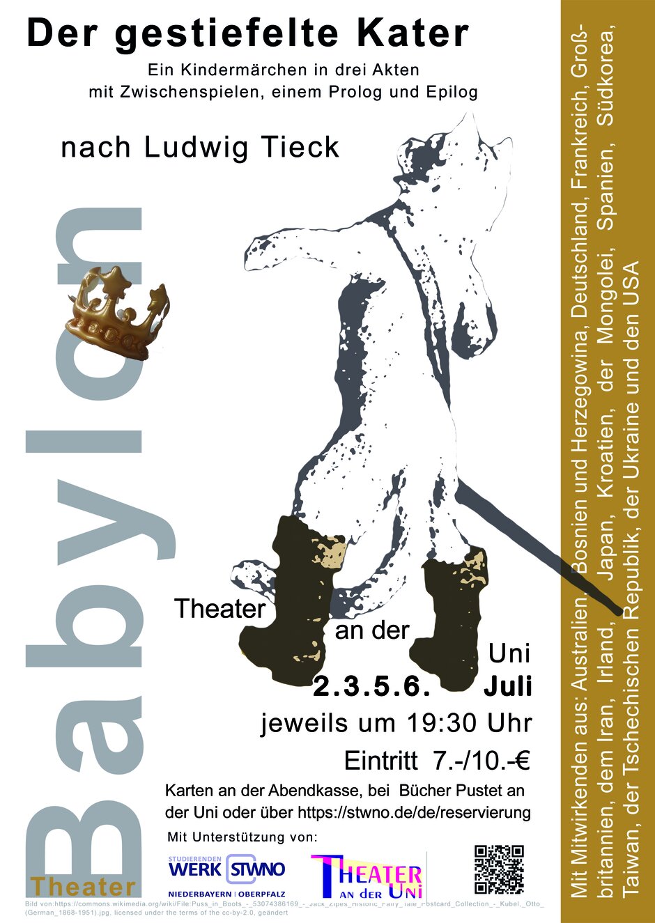 Plakat: Der gestiefelte Kater