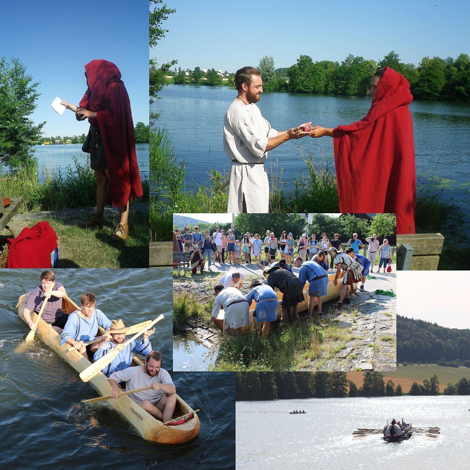 Impressionen von der Wasserung des Einbaums (öffnet Vergrößerung des Bildes)
