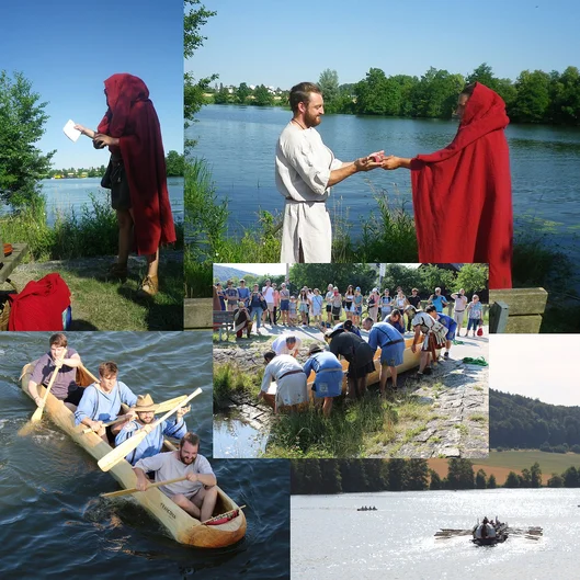 Impressionen von der Wasserung des Einbaums (öffnet Vergrößerung des Bildes)