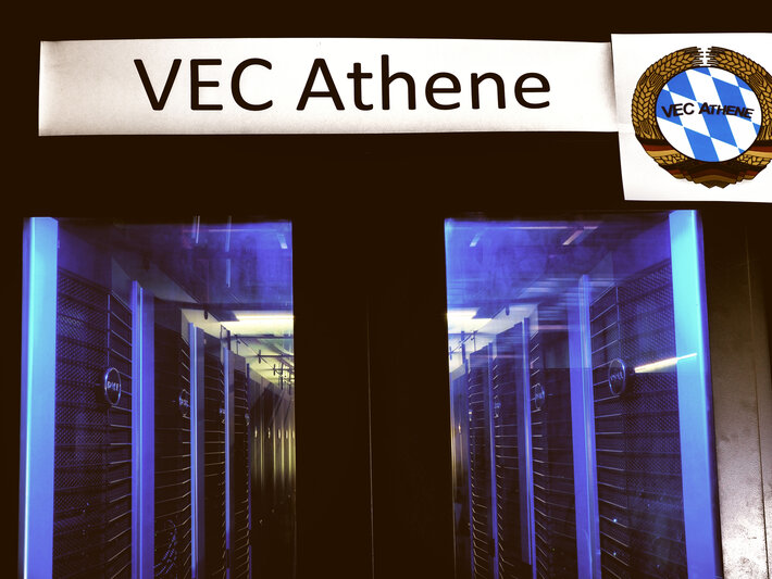 VEC Athene - "High Performance Cluster Athene", später auch "HPC Cluster Athene 2" (öffnet Vergrößerung des Bildes)