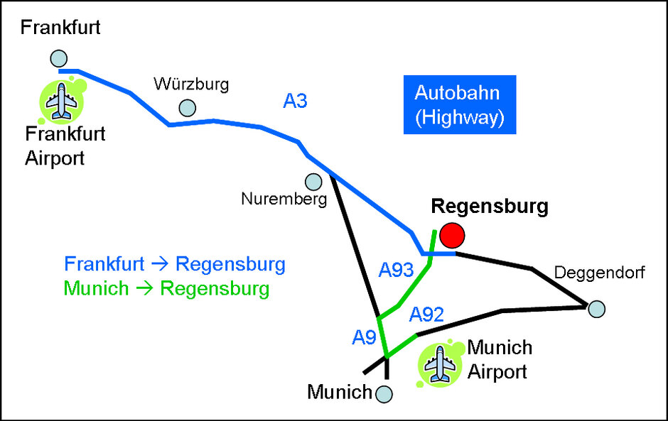 Anfahrt Regensburg